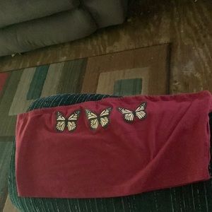 Butterfly tube top